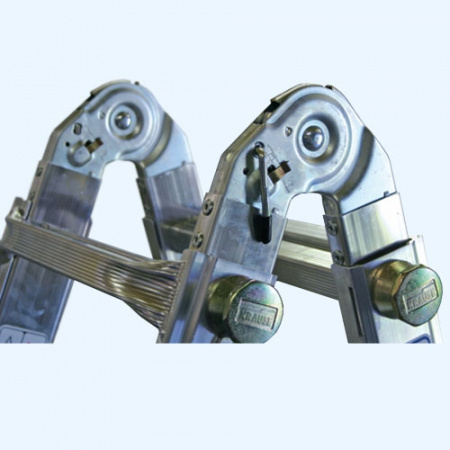 KRAUSE Tele Vario 4х4 с 4 удлинителями стоек (129970) Шарнирная телескопическая лестница стремянка